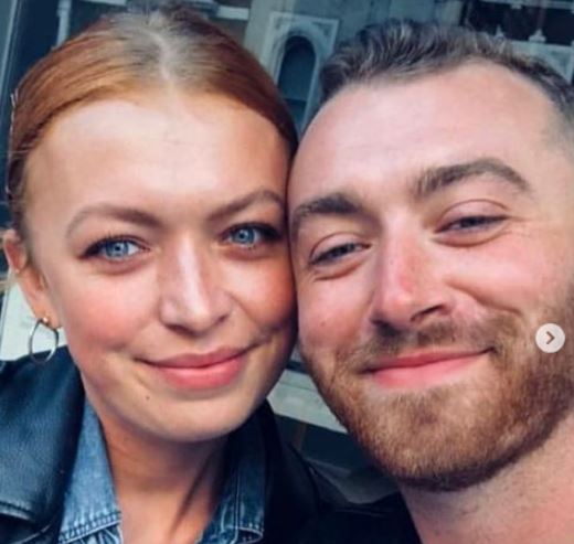 Lily Smith with her brother Sam Smith